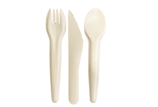 White paper cutlery